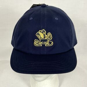 Notre Dame Fighting Irish Navy Mascot Hat Cap SnapBack OSFA Under Armour New